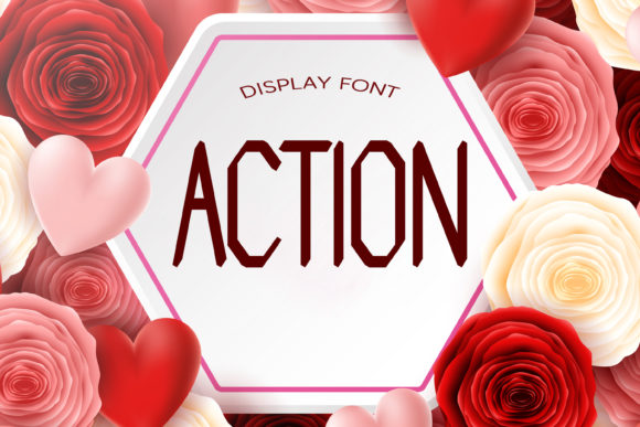 Action Font: A Modern Display Typeface for Editorial Design
