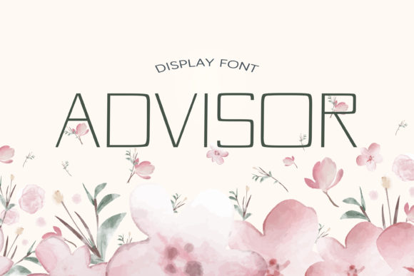 Advisor Display Font for Bold and Modern Craft Projects