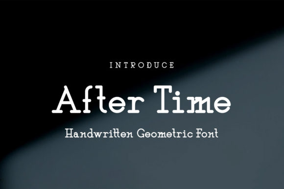 After Time: A Modern Display Font for Digital Design