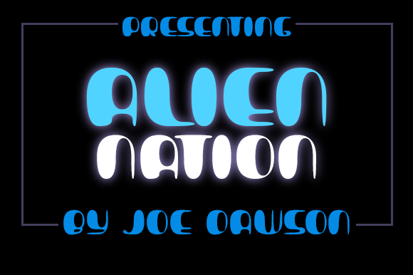 Alien Nation Font: A Designer’s Retro Display Typeface for Creative Projects