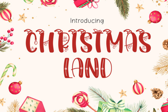 Christmas Land Font for Festive Editorial Design