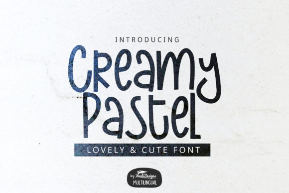 Creamy Pastel Typeface: A Soft Touch for Editorial Design