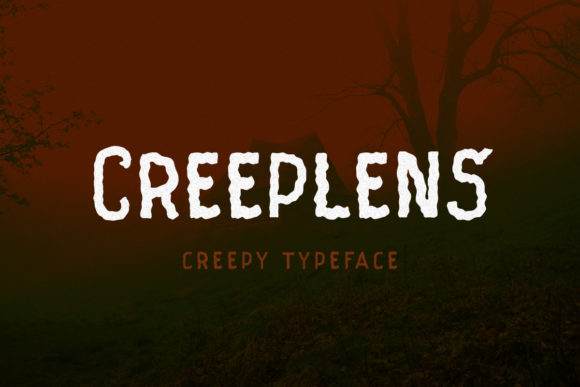 Creeplens: A Spooky Display Font for Mysterious Designs