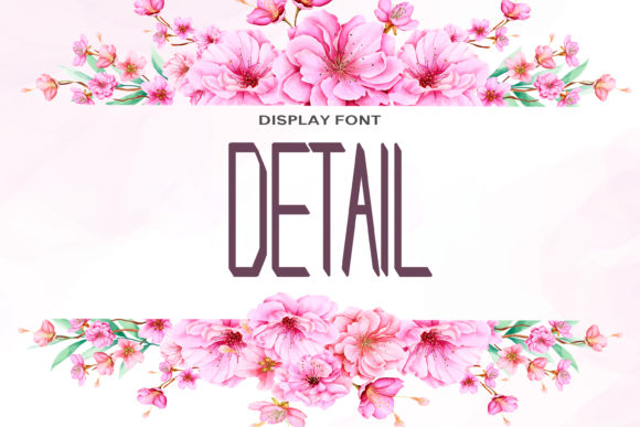 Detail Font: A Modern Display Type for Bold Designs