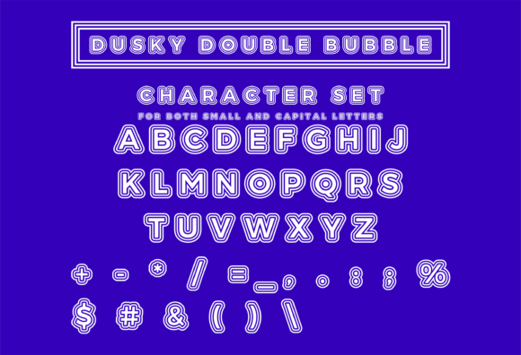 Dusky Double Bubble Font for Modern Editorial Design