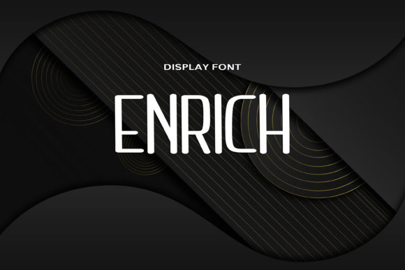 Enrich Font: A Bold Display Typeface for Creative Projects