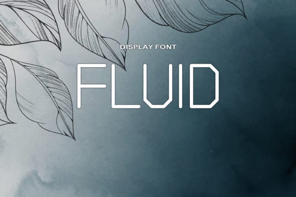 Fluid Display Font for Creative Projects
