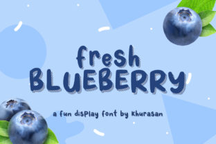 Fresh Blueberry Font for Creative Editorial Projects