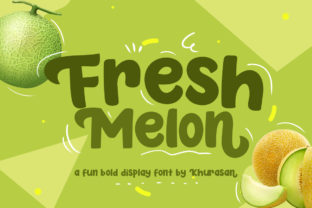 Fresh Melon Font for Creative Crafts and Commercial Projects