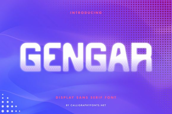 Gengar: The Futuristic Display Typeface for Bold Branding