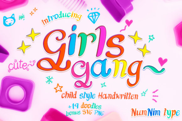 Girls Gang Display Font for Bold, Joyful Branding