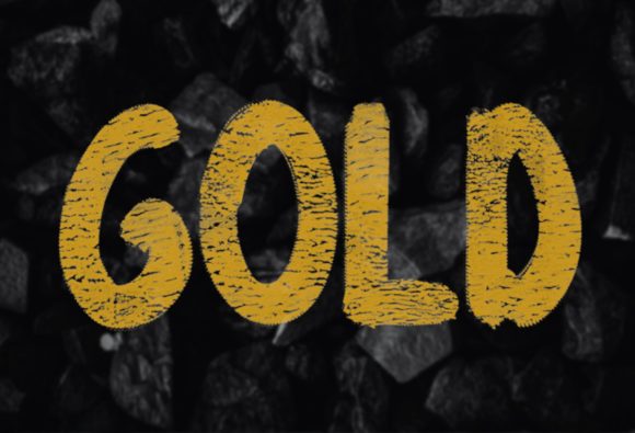 Gold Display Font for Editorial Design