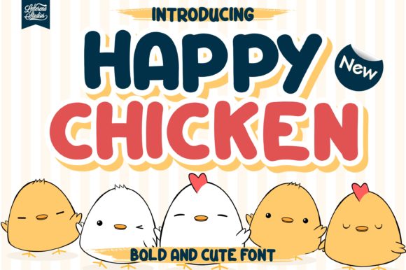 Happy Chicken Font for Kids-Friendly Web Design