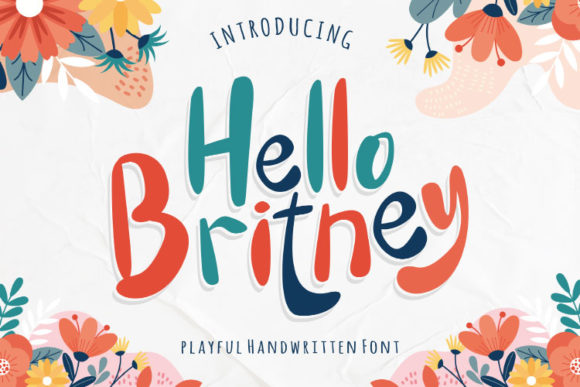 Hello Britney Font Review: A Quirky Display Typeface for Creative Projects