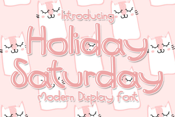Holiday Saturday Font for a Playful Brand Identity