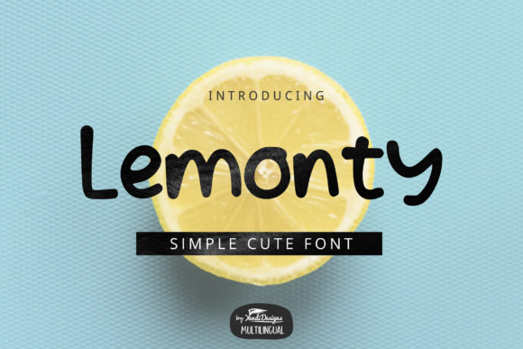 Lemonty Display Font for Quirky Brand Identity