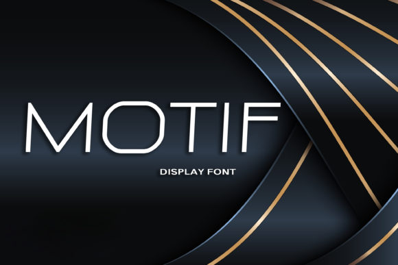 Motif Display Font for Modern Web Design Projects
