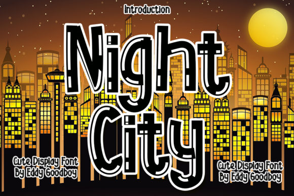 Night City Font: A Bold Display Typeface for Creative Makers