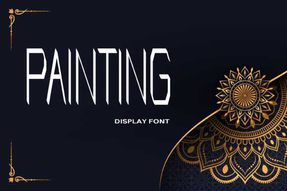 Painting Font for Bold Branding and Creative Typography