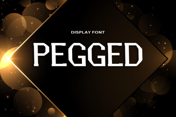 Pegged Font for Futuristic Brand Campaigns