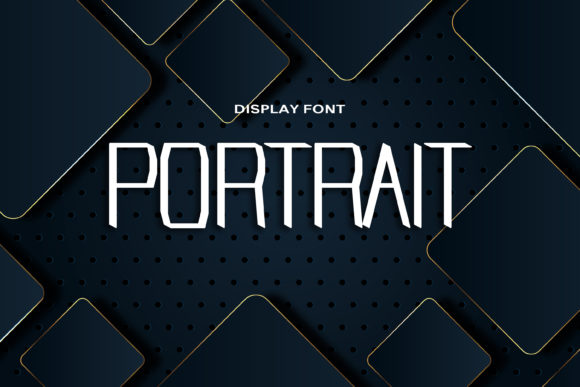 Portrait Display Font for Editorial Design