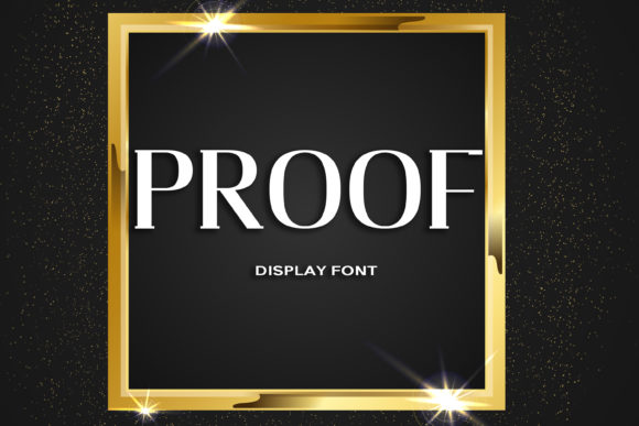 Proof Font: A Bold Typeface for Editorial Design