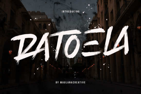 Ratoela Brushed Display Font for Urban Brand Identity