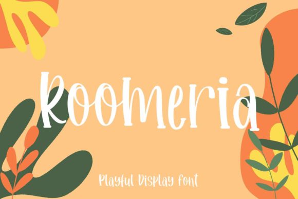 Roomeria Font: A Playful Display Typeface for Creative Publications