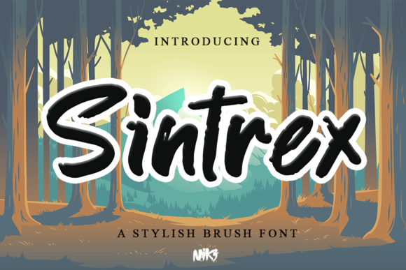 Sintrex Display Font for Bold Digital Typography