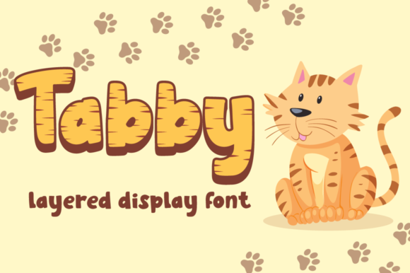 Tabby Font: A 3D Display Typeface for Creative Projects