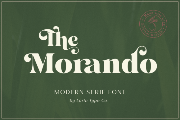 The Morando: A Display Font for Memorable Campaigns