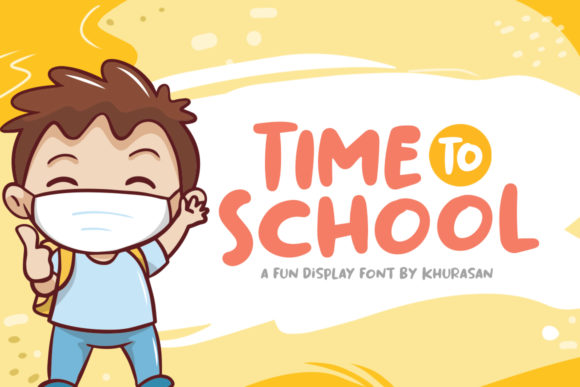 Time to School Font: A Playful Typeface for Business Branding