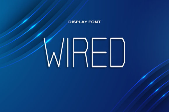 Wired Typeface: Modern Display Font for Digital Branding
